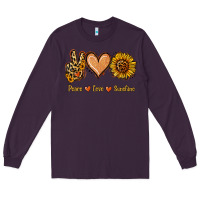 Plum Peace Love Sunshine Long Sleeve Tee - Jasminsmagicworld
