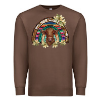 Chestnut scottish calf rainbow Premium Sweatshirt - BarkalooDesign