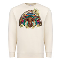 Sandshell scottish calf rainbow Premium Sweatshirt - BarkalooDesign