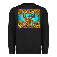 Black Western Faith Cross Butterfly Heavyweight Sweatshirt - LillyAllenDesigns