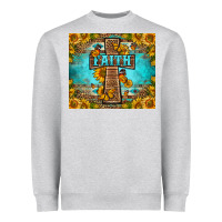 Western Faith Cross Butterfly Heavyweight Sweatshirt | Teevron
