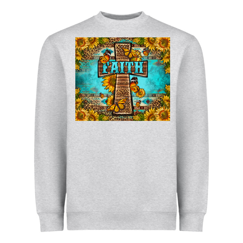 Western Faith Cross Butterfly Heavyweight Sweatshirt by LillyAllenDesigns | Teevron
