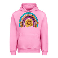 Fuchsia Pink rainbow sunflower Urban Hoodie - AdoDesignShop