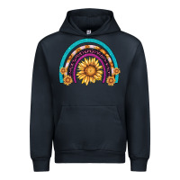 Navy rainbow sunflower Urban Hoodie - AdoDesignShop