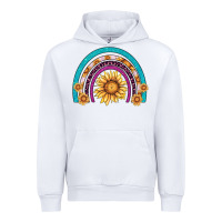 White rainbow sunflower Urban Hoodie - AdoDesignShop