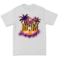 Dove Grey Hot Mom summer Premium Tee - NancyCooperArtShop