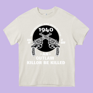 Guns - When Guns Are Outlawed I'll Be Outlaw Heavy Core Tee Designed By Bettercallsaul