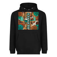 Black blessed cross Heavyweight Hoodie - BarkalooDesign