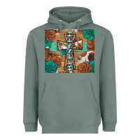 Sage blessed cross Heavyweight Hoodie - BarkalooDesign