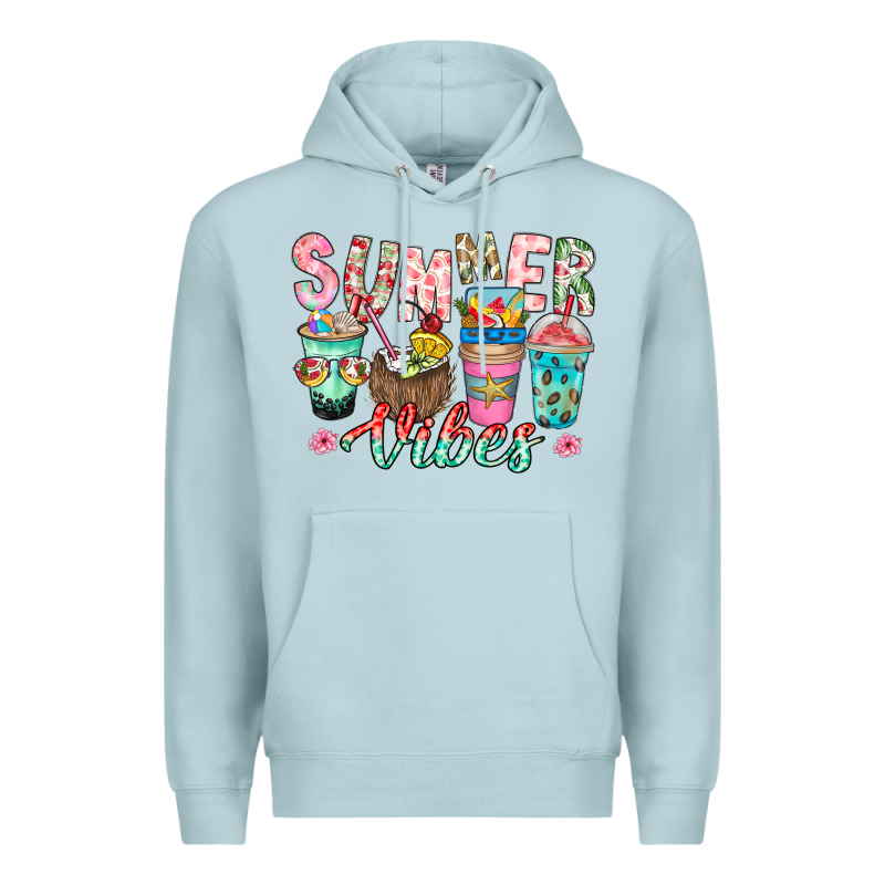 Summer Vibes Premium Hoodie by CowhideDigitalArt | Teevron