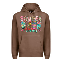 Chestnut Summer Vibes Premium Hoodie - CowhideDigitalArt
