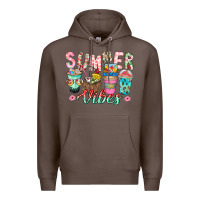 Coffee Summer Vibes Premium Hoodie - CowhideDigitalArt
