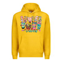 Lemon Summer Vibes Premium Hoodie - CowhideDigitalArt