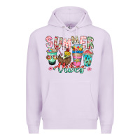 Lilac Summer Vibes Premium Hoodie - CowhideDigitalArt