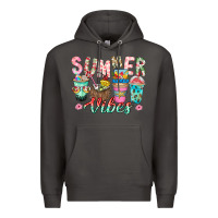 Smoke Summer Vibes Premium Hoodie - CowhideDigitalArt
