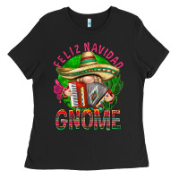 Feliz Navidad Gnome Ladies Tee | Teevron