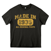 Asphalt Made in 1935 87th Birthday Gifts 87 Year old Birthday T-Shirt Heavy Core Tee - longCreatives