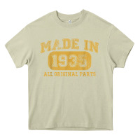 Mossy Made in 1935 87th Birthday Gifts 87 Year old Birthday T-Shirt Heavy Core Tee - longCreatives