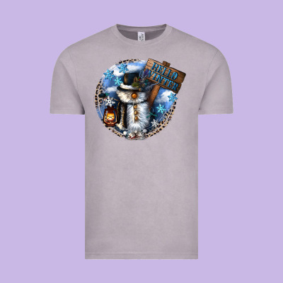 Hello Winter Vintage Tee Designed By Cowgirlartshop