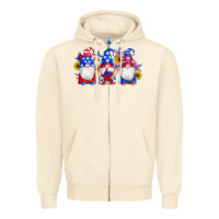 Sandshell american flag gnomes sunflowers star Zipper Hoodie - Artiststas