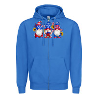 True Royal american flag gnomes sunflowers star Zipper Hoodie - Artiststas