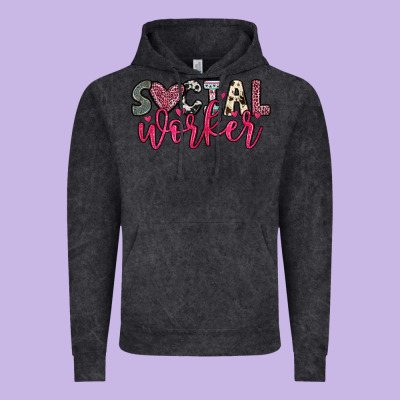 Social Worker Vintage Hoodie Designed By Oliviacreatesart