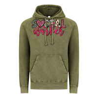 Vintage Olive social worker Vintage Hoodie - OliviaCreatesArt