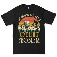 Black my drinking team has a cycling problem cotton t shirt funny dad gift c Premium Tee - longCreatives