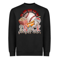 Black i am just here for the snack baseball sister Heavyweight Sweatshirt - RacoonDesign