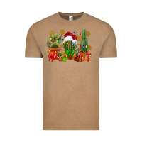 Vintage Coffee christmas cactus Vintage Tee - CowGirlArtShop