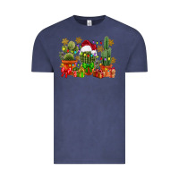 Vintage Denim christmas cactus Vintage Tee - CowGirlArtShop