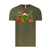 Vintage Olive christmas cactus Vintage Tee - CowGirlArtShop