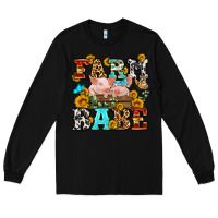 Black western farm babe Long Sleeve Tee - OliviaCreatesArt