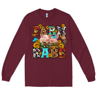 Burgundy western farm babe Long Sleeve Tee - OliviaCreatesArt