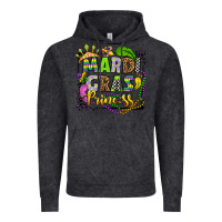 Vintage Black mardi gras princess Vintage Hoodie - OliviaCreatesArt