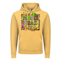 Vintage Mustard mardi gras princess Vintage Hoodie - OliviaCreatesArt