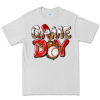 Dove Grey Game day Baseball Premium Tee - NancyCooperArtShop