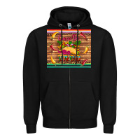 Black cinco de taco paper serape leopard wooden Zipper Hoodie - Artiststas