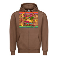 Chestnut cinco de taco paper serape leopard wooden Zipper Hoodie - Artiststas