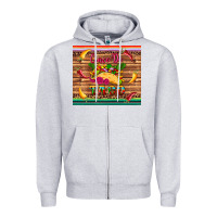 Heather Grey cinco de taco paper serape leopard wooden Zipper Hoodie - Artiststas