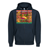 Navy cinco de taco paper serape leopard wooden Zipper Hoodie - Artiststas