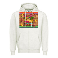 Oatmeal Heather cinco de taco paper serape leopard wooden Zipper Hoodie - Artiststas