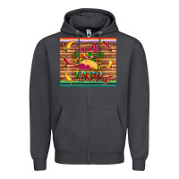 Smoke cinco de taco paper serape leopard wooden Zipper Hoodie - Artiststas