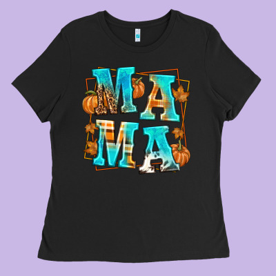 Fall Mama Ladies Tee Designed By Texasbilliewilder
