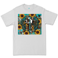Dove Grey western blessed sunflower's Premium Tee - RanaPortraitStore