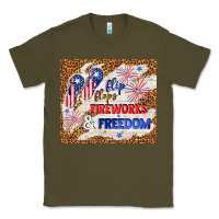 Army Green flip flops fireworks & freedom 4th of july Classic Tee - TumblerDesignByShophia