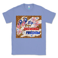 Colony Blue flip flops fireworks & freedom 4th of july Classic Tee - TumblerDesignByShophia