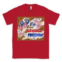 Red flip flops fireworks & freedom 4th of july Classic Tee - TumblerDesignByShophia