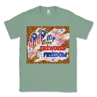 Sage flip flops fireworks & freedom 4th of july Classic Tee - TumblerDesignByShophia