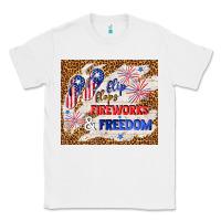 White flip flops fireworks & freedom 4th of july Classic Tee - TumblerDesignByShophia
